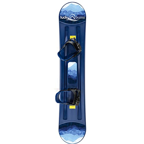 Lucky Bums Kids Beginner Plastic Snowboard, 95cm, Blue