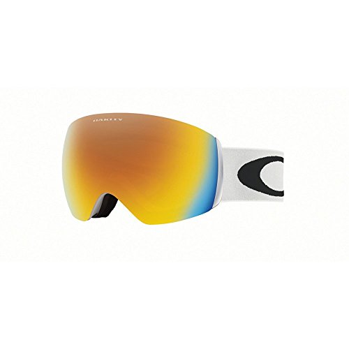 Oakley Flight Deck Ski Goggles, Matte White/Fire Irid