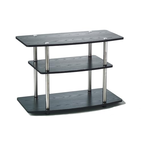 Convenience Concepts Designs2Go No Tools 37 inch 3 Tier TV Stand, Black