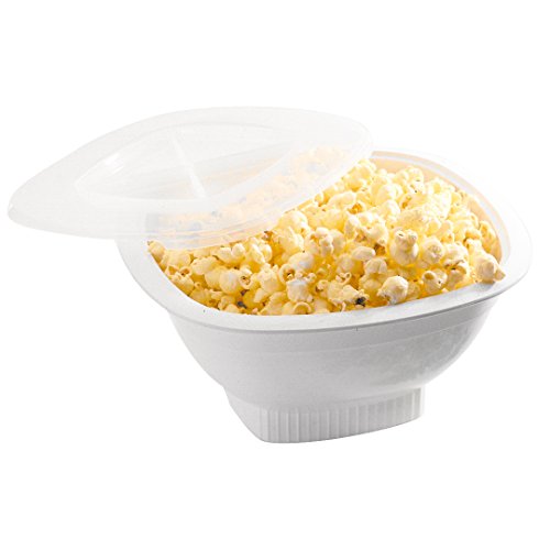 Nordic Ware Microwave Popcorn Popper, 12 Cup, White