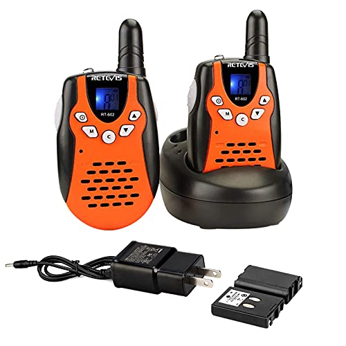 Retevis RT602 Walkie Talkies for Kids Rechargeable,KidsToy with Batteries Charger Station,Toy Walkie...