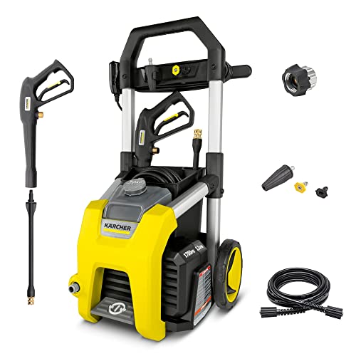 Karcher K1700 1700 PSI 1.2 GPM TruPressure Electric Pressure Washer - 2125 Max PSI Power Washer with...