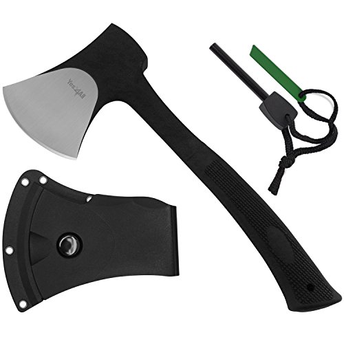 Yes4All Special Sales Outdoor Camping Hunting Survival Steel Multi Functional Axe w/Sheath H105 (Axe...