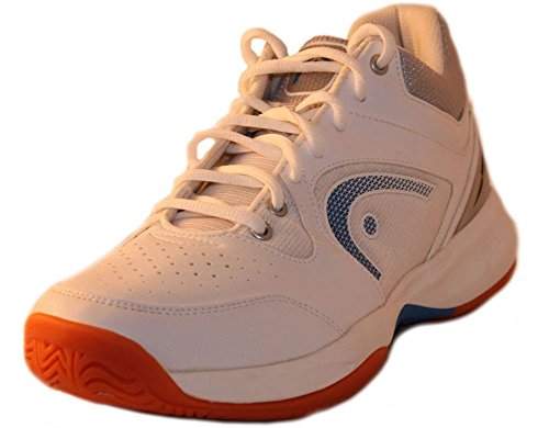 HEAD Men's Sonic 2000 MID Racquetball/Squash Indoor Court Shoes (Non-Marking) (White/Blue) 9.5 (D)...