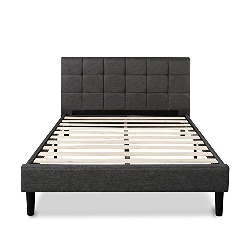 ZINUS Lottie Upholstered Platform Bed Frame, Mattress Foundation, Wood Slat Support, No Box Spring...