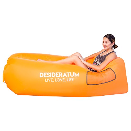 Air Lounger, Portable Air Bed for Indoor and Outdoor, Air Hammock, Inflatable Lounger with Carry...