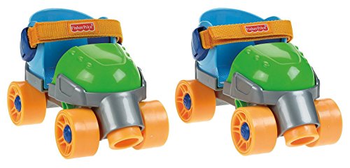 Fisher-Price Grow-with-Me 1,2,3 Roller Skates, Green