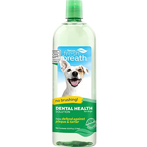 TropiClean Fresh Breath Water Additive for Dogs | Dog Breath Freshener & Teeth Cleaning Solution |...