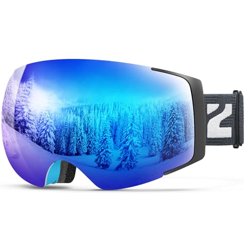 ZIONOR X4 Ski Goggles Magnetic Lens - Snowboard Goggles for Men Women Adult - Snow Goggles Anti-fog...