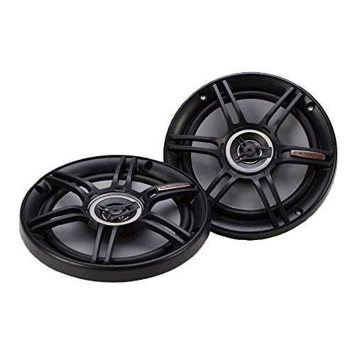 Crunch CS65CXS Full Range 3-Way Shallow Mount Car Speaker, 6.5' , Black