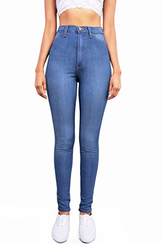 Vibrant Women’s Denim Skinny Jeans – Super Stretch High Waisted Classic Casual Slim Fit Pants...