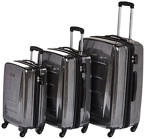 Samsonite Winfield 2 Hardside Luggage with Spinner Wheels, Charcoal, 3-Piece Set (20/24/28)
