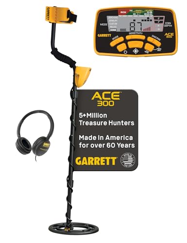 Garrett ACE 300 Metal Detector for Adults with Waterproof Coil and Headphone Plus Accessories