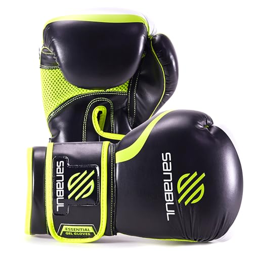 Sanabul Essential Gel Boxing Gloves Kickboxing Gloves for Men & Women Boxing Training & Sparring...