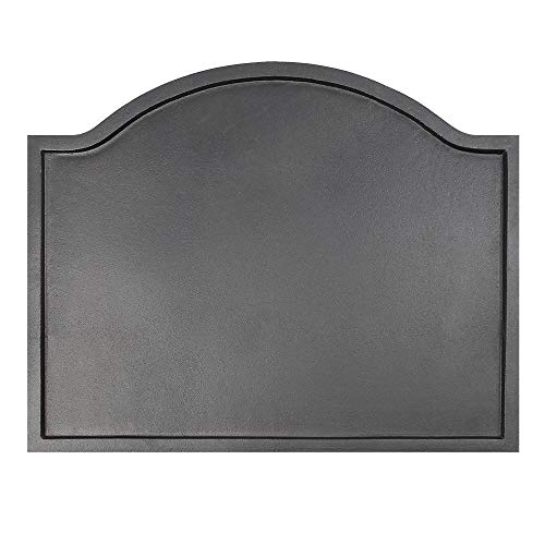 Minuteman International Plain Design Cast Iron Fireback, Small,Black