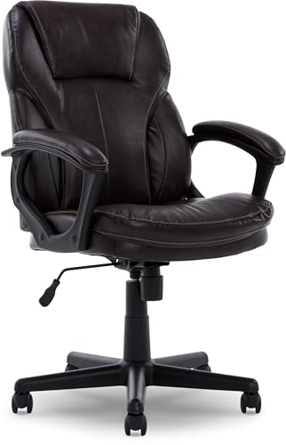 Serta Manager Office, Ergonomic Computer Chair with Layered Body Pillows Contoured Lumbar Zone, Faux...