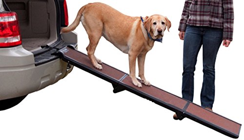 Pet Gear Tri-Fold Ramp, Supports up to 200lbs, 71 in. Long, Patented Compact Easy-Fold Design, Two...