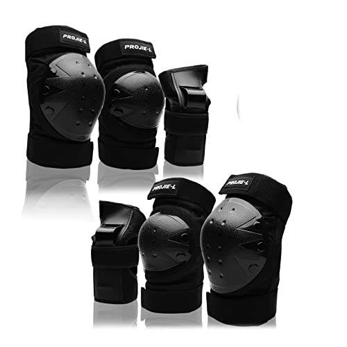 Protective Gear Set for Adult/Youth Knee Pads Elbow Pads Wrist Guards for Skateboarding Cycling Bike...