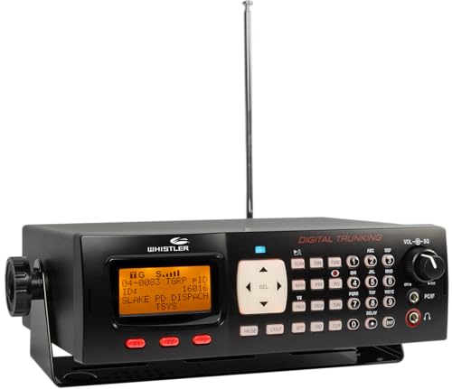 Whistler WS1065 Digital Trunking Desktop Scanner – Programmable Police/Fire Radio with Backlit...