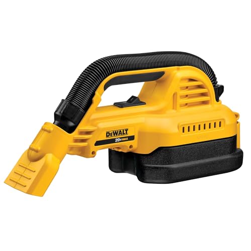 DEWALT 20V MAX Hand Vacuum, Cordless, For Wet or Dry Surfaces, 1/2-Gallon Tank, Washable Filter,...