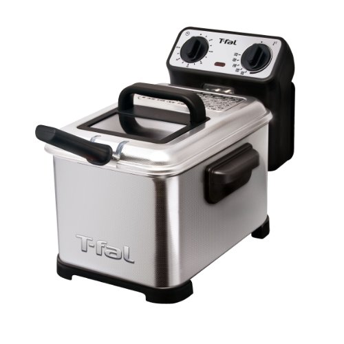 T-fal FR4049 Family Pro 3-Liter Oil Capacity Electric Deep Fryer with Stainless Steel Waffle,...