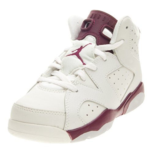 Jordan Air 6 Retro White Maroon Youth 3y