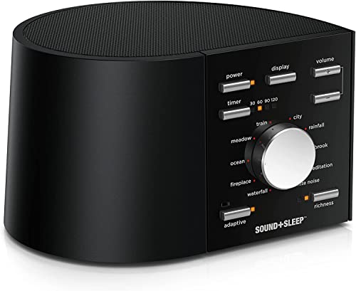 Sound+Sleep High Fidelity Sleep Sound Machine with 30 Guaranteed Non-Looping Nature Sounds, and...
