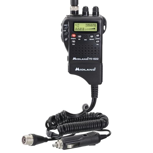 Midland 75-822 Handheld CB Radio & Mobile CB Radio – Walkie Talkie with 40 Channels, NOAA Weather...