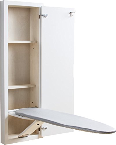 Broan-NuTone ICUDWHX Ironing Center with White Raised Panel Door and Hinges