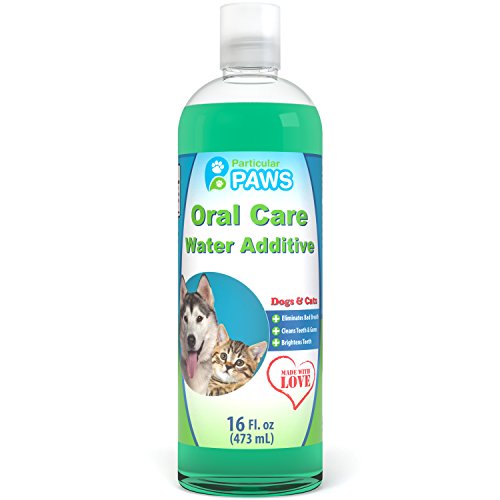 Particular Paws Fresh Breath Water Additive for Dogs and Cats - for Clean Teeth, Healthy Gums and...