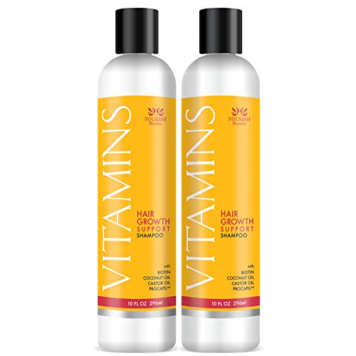 NOURISH Beaute Vitamins Shampoo for Hair Loss that Promotes Hair Regrowth, Volume and Thickening...