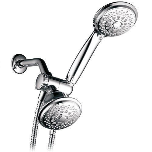 HotelSpa Luxury 30-Setting 3-Way Shower Combo, Chrome, 5 ft