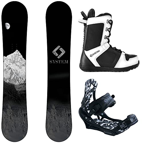 System MTN and APX Complete Men's Snowboard Package (139 cm, Boot Size 8)