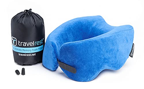 TRAVELREST Nest Patented Memory Foam Travel Pillow/Neck Pillow - Washable - Voted Best Travel Pillow...