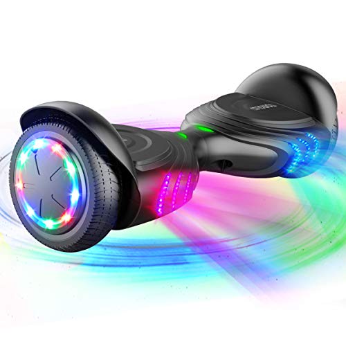 TOMOLOO Music-Rhythmed Hoverboard for Kids and Adult Two-Wheel Self-Balancing Scooter- UL2272...