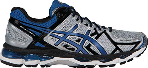 ASICS Men's Gel-Kayano 21 Running Shoe,Lightning/Royal/Black,7.5 M US