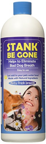 Stank Be Gone Dog Breath Freshener Dog Water Additive with Natural Ingredients. Eliminate Bad Dog...