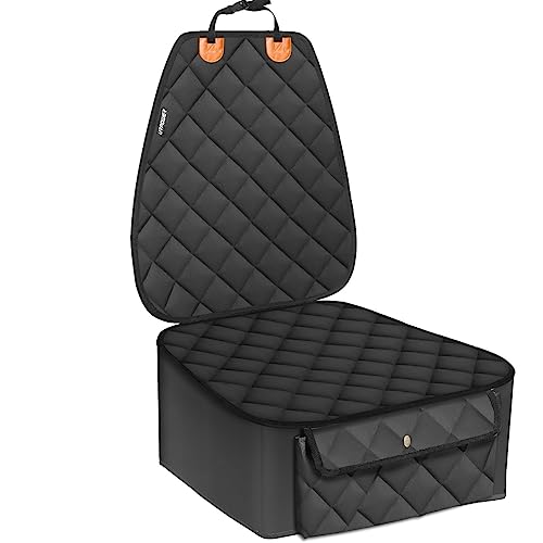 URPOWER Dog Car Seat Cover for Front Seat, Waterproof Pet Car Seat Protector with Pocket & Elastic...