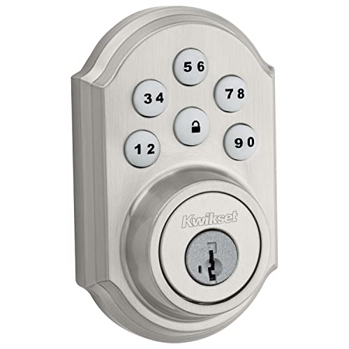 Kwikset 99090-018 SmartCode Keyless Electronic Keypad Deadbolt, SmartKey Re-Key Security, Pack of 1,...