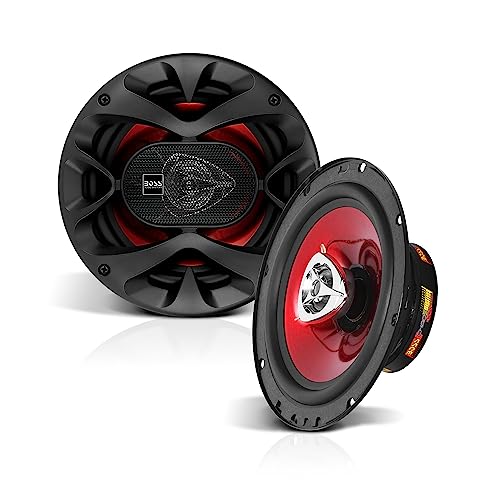 BOSS Audio Systems CH6520 6.5 Inch Car Speakers - 250 Watts Max, 2 Way, Full Range, 1 Inch Tweeter,...