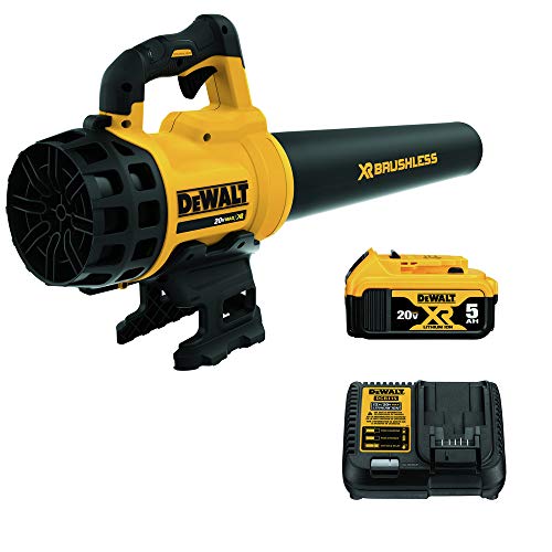 DEWALT 20V MAX* XR Blower, Brushless, 5-Ah Battery (DCBL720P1), Multicolor