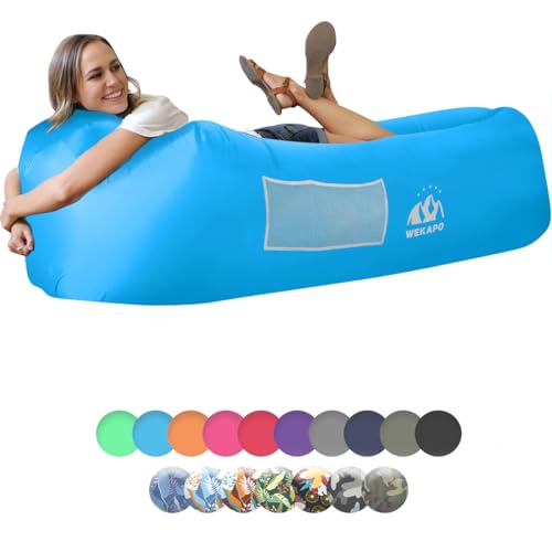 WEKAPO Inflatable Lounger Air Sofa Hammock-Portable,Water Proof& Anti-Air Leaking Design-Ideal Couch...