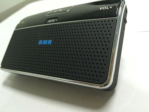 BMR Bluetooth Visor car Bluetooth Handsfree Two-Speaker Speakerphone Car kit for iPhone, Samsung,...
