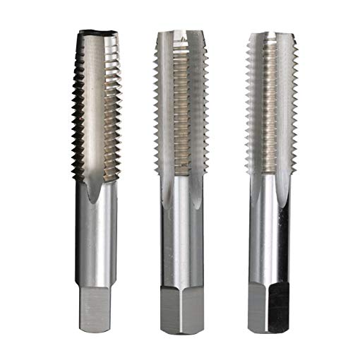 Drill America - DWTCS10X1.25S m10 X 1.25 Carbon Steel Tap Set (Set of 3), DWT Series