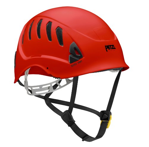 Petzl - ALVEO Vent, Ventilated Helmet for Rescue Work, Red