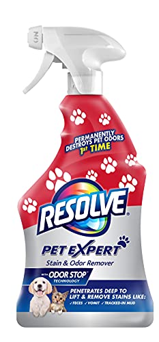 Resolve Pet Expert Stain and Odor Remover, Carpet Cleaner, Pet Stain and Odor Remover, Carpet &...