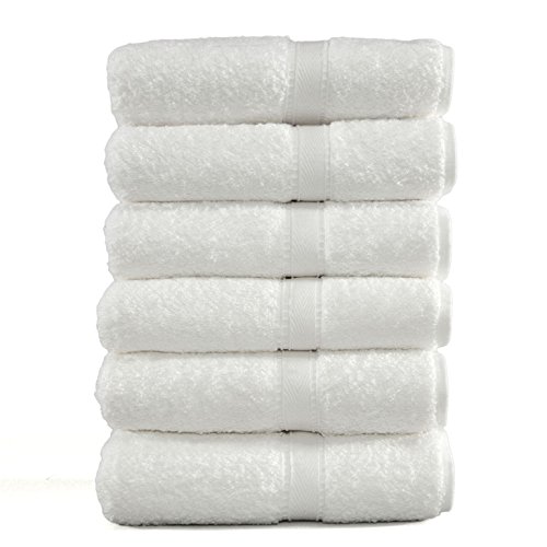 Linum Home Textiles Luxury Hotel Collection 100% Turkish Cotton Terry Hand Towels (Set of 6)