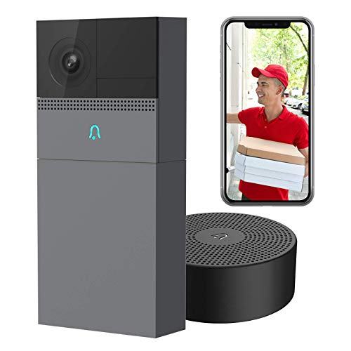 Laxihub Video Doorbell Camera, B1 Wireless Home Outdoor Security Wifi Camera Rechargeable Battery...