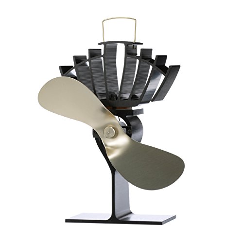 Ecofan UltrAir, 810CABBX, Classic Styled, Heat Powered Wood Stove Fan, 125 CFM, Gold, Mid-Sized,...