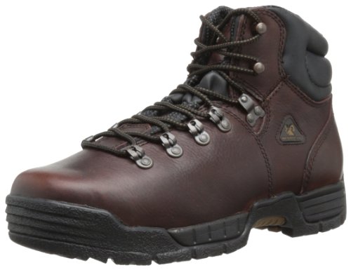 ROCKY MobiLite Steel Toe Waterproof Work Boots, Dark Brown, Size 12(WI)